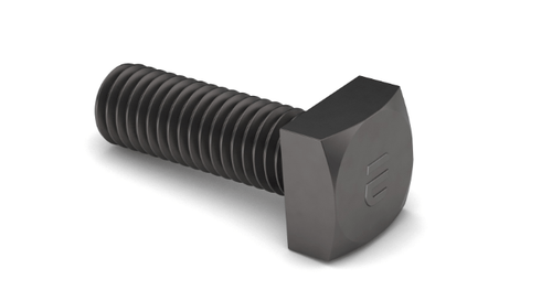 1/2"-13 x 3" J429 Grade 8 Square Head Bolt Plain Finish (200/Pkg)