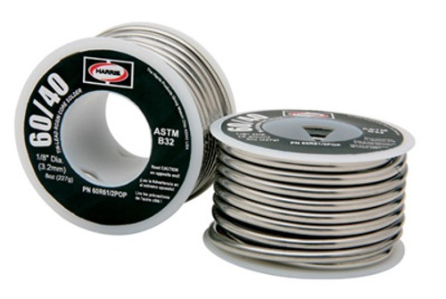 Harris/Welco 40R61 40/60 1/8 Rosin Core Solder (1# Spool)