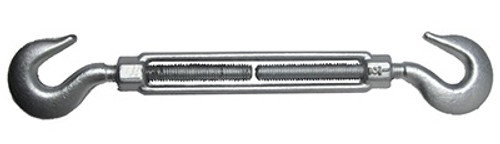 1-1/2" x 12" Forged Turnbuckles - Hot Dipped Galvanized - Hook/Hook (12/Pkg)