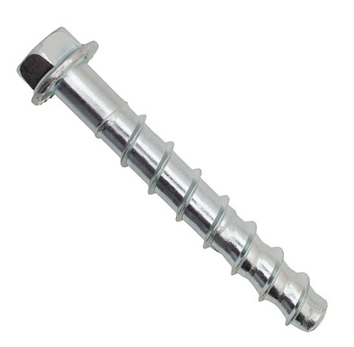 3/8" x 4" DeWalt Screw-Bolt+ Concrete Screw Anchor, Hex Washer Head, Zinc, #PFM1411280 (50/Pkg.)