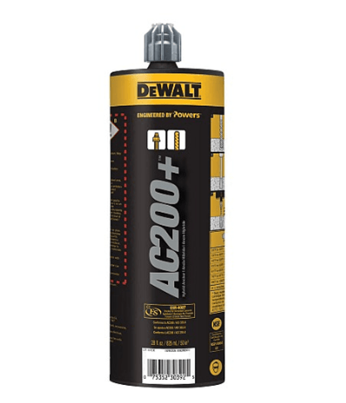 DeWalt PFC1271050 - AC200+ Acrylic Injection Adhesive Anchoring System 9.5 oz (Quickshot) (12/Pkg.)