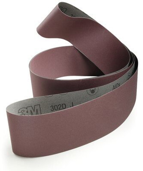 3M Cloth Belt 302D, P400 Grit J-Weight, 3 in x 60 in, Film-Lok, Full-Flex (Qty. 50)