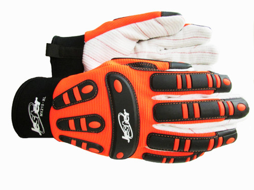 Jester #MX215XL MX-Series Cotton Palm Impact Gloves, Extra-Large