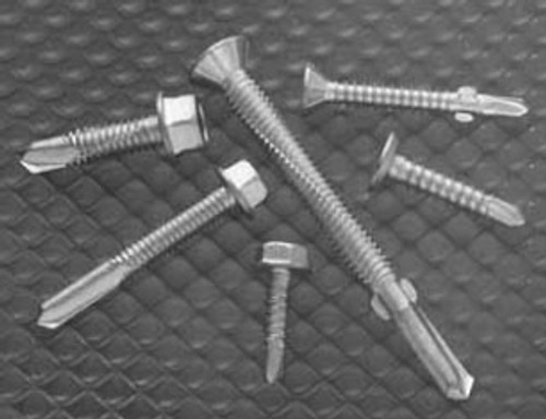 Elco EAX102 - #8-18 X 1" Pan Head #2 Drive Phillips 300 Series Bi-Flex Stainless Steel Self Drilling Screws, #2 Point, Stalgard GB Coating (5,000/Bulk Pkg.)