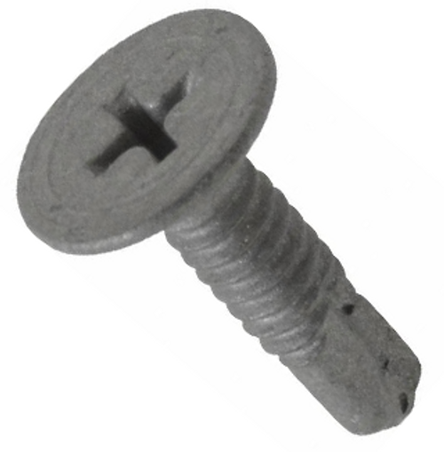 Elco EDM592-I - #10-24 x 1" Self-Drilling Screws - Wood to Metal Reamers, #2 Phillips Wafer Head, #3 Point, Steel, Gray Stalgard Coating (6,000/Bulk Pkg.)