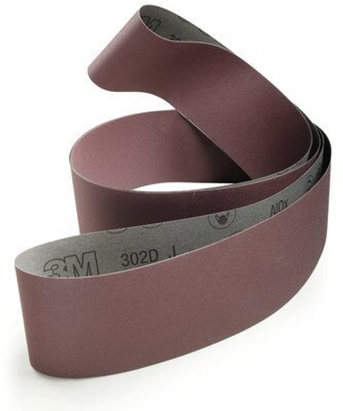 3M Cloth Belt 302D, P400 Grit J-Weight, 3 in x 90 in, Film-Lok, Full-Flex (Qty. 50)