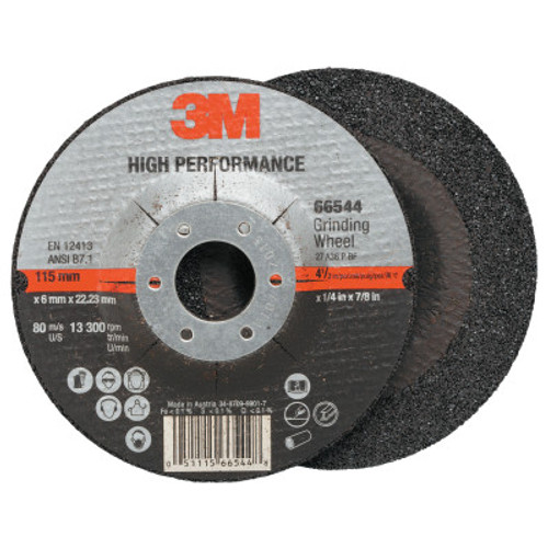 3M Cut-off Wheel Abrasives, 36 Grit, 13,300 rpm, 10 CT, #7000119654