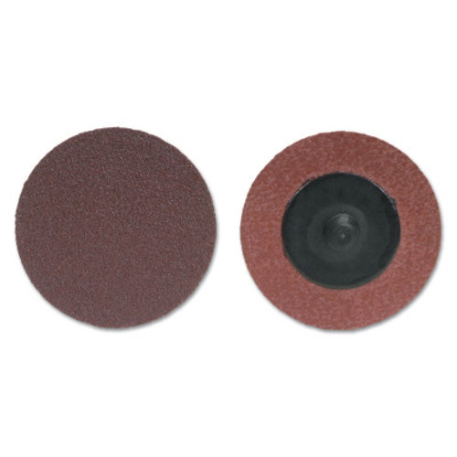 Merit Abrasives ALO Plus PowerLock Cloth Discs-Type III, Aluminum Oxide, 1 in Dia., 60 Grit, 1 EA, #8834164478