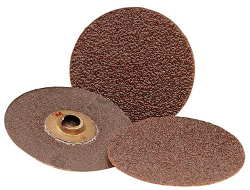 3M Roloc Discs 361F, Aluminum Oxide, 3 in Dia., 60 Grit, 1 EA, #7000045098