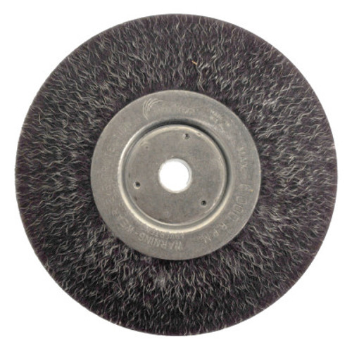 Weiler Polyflex Narrow Face Crimped Wire Wheel, 8 in D, 1 EA, #35135