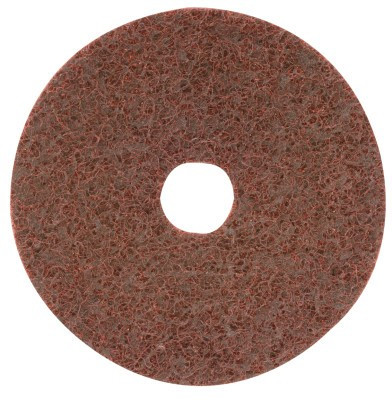CGW Abrasives Surface Conditioning Disc, Hook & Loop w/ Arbor Hole, 5 in, 12,000 rpm, Maroon, 10 EA, #70033