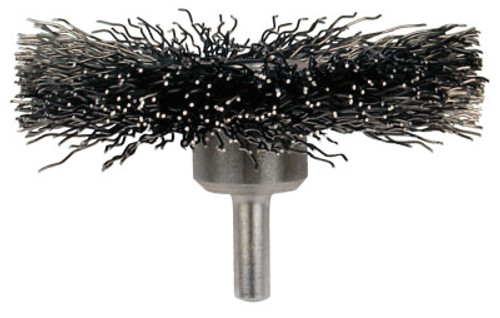 Advance Brush Mounted Crimped Wheel Brushes, Carbon Steel, 20,000 rpm, 3" x 0.014", 1 EA, #82900