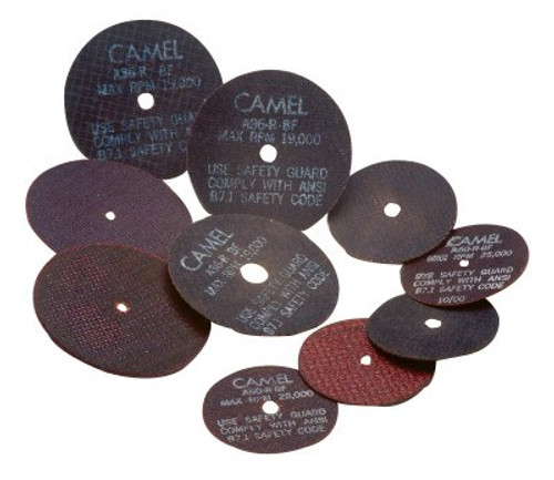 CGW Abrasives Cut-Off Wheel, Die Grinders, 4 in Dia, 1/32 in Thick, 1/4 in Arbor, 60 Grit, 50 BOX, #35506