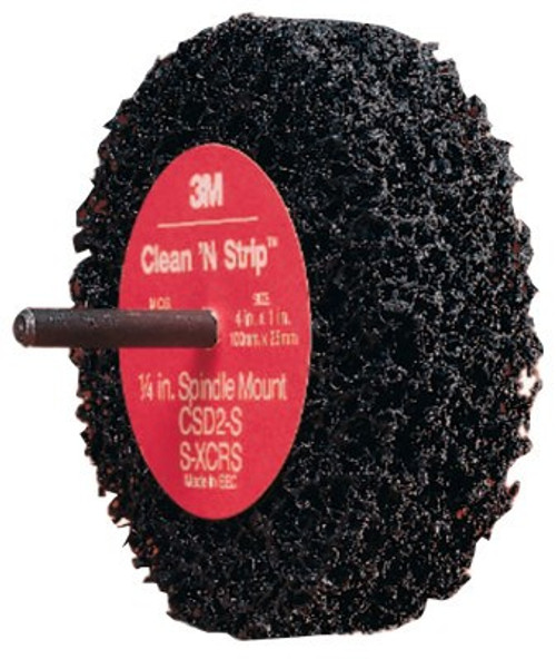 3M Scotch-Brite Clean and Strip Buffing Discs, 4 in, 8,000 rpm, Black/Gray, 1 EA, #7000120711