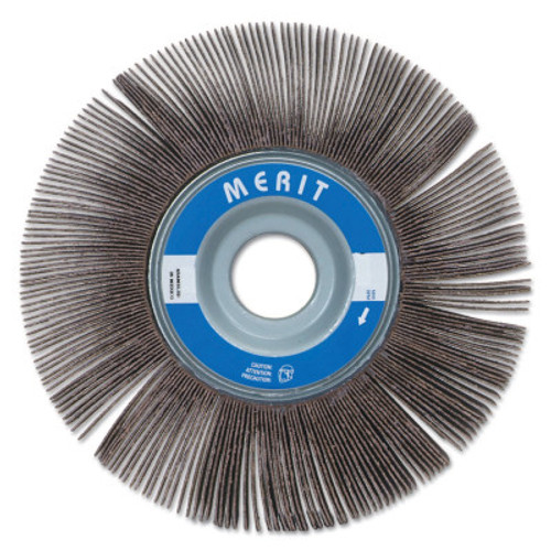 Merit Abrasives High Performance Flap Wheels, 8 in x 1 in, 180 Grit, 4,500 rpm, 1 EA, #8834123077