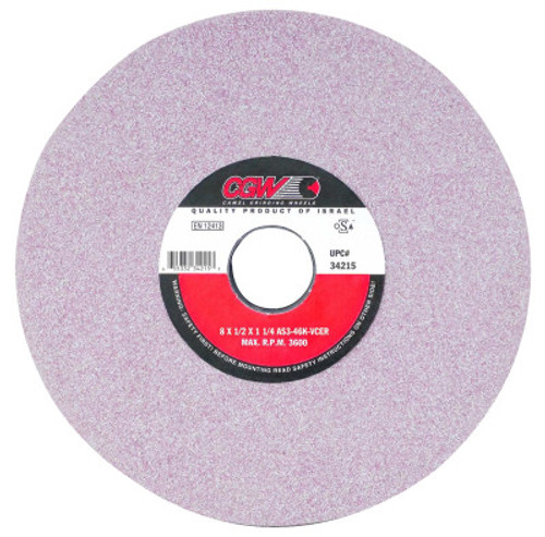 CGW Abrasives Tool & Cutter Wheels, Ceramic, Type 1, 7 X 1/2, 1 1/4" Arbor, 46, J, 10 BX, #34210