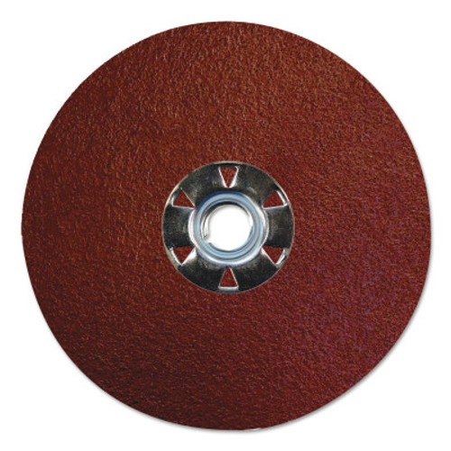 Weiler Tiger Aluminum Resin Fiber Discs, 5 in Dia, 5/8 Arbor, 60 Grit, Aluminum Oxide, 25 BX, #60613