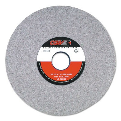 CGW Abrasives Centerless Grinding Wheels, 32A, Type 5, 7 X 1, 1 1/4" Arbor, 46, J, 1 EA, #37733