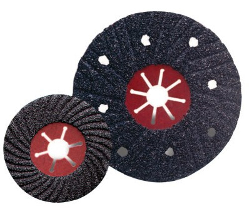 CGW Abrasives Semi-Flex Sanding Discs, Silicon Carbide, 4 1/2 in Dia., 24 Grit, 25 BOX, #35834