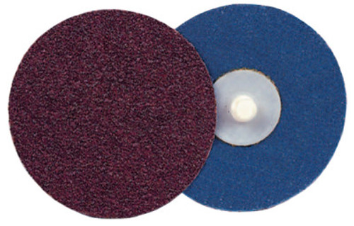 Weiler Plastic Button Style Blending Discs, Aluminum Oxide, 3 in Dia., 60 Grit, 50 EA, #60134