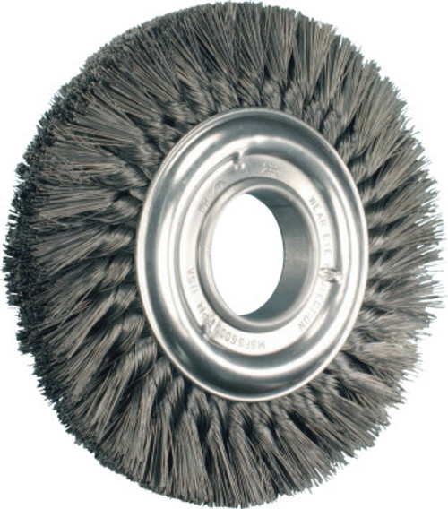 Advance Brush Standard Twist Knot Wheel, 8 in D, 0.023 Carbon Steel Wire, 6,000 rpm, 1 EA, #82037