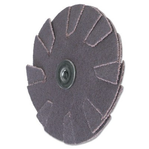 Merit Abrasives Overlap Slotted Alo Resin Bonded Discs-2 Ply, 1 1/2 in Dia., 120 Grit, 100 BX, #8834186035