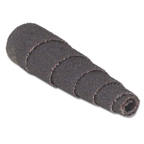 Merit Abrasives Aluminum Oxide Spiral Rolls Full Tapers, 3/8 x 1 x 1/8, 60 Grit, 100 PK, #8834181714