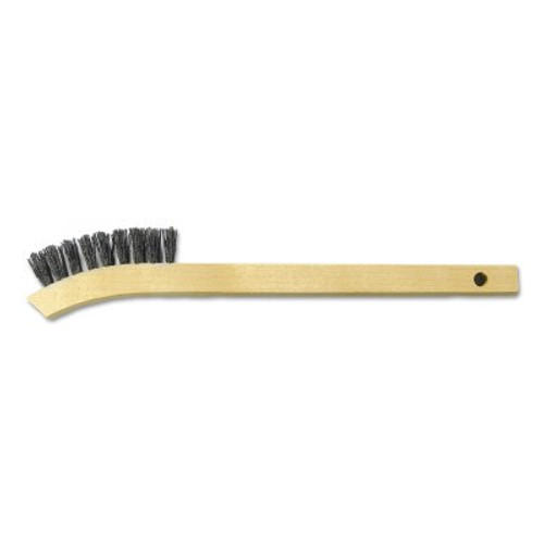 Weiler Nylox Hand Scratch Brushes, 6 in, 2, Nylon, Straight, Wood, 36 EA, #95016