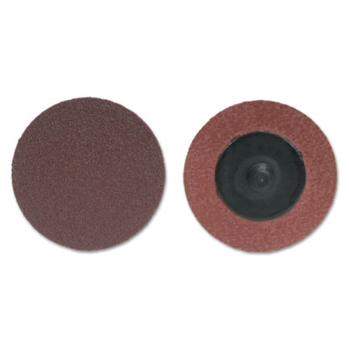 Merit Abrasives ALO Plus PowerLock Cloth Discs-Type III, Aluminum Oxide, 2 in Dia., 50 Grit, 1 EA, #8834164493
