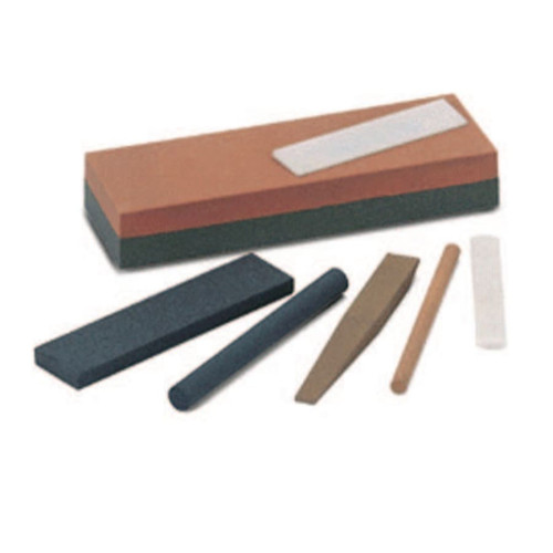 Norton Triangular Abrasive File Sharpening Stones, 6 X 1/2, Coarse, India, 5 BOX, #61463686285
