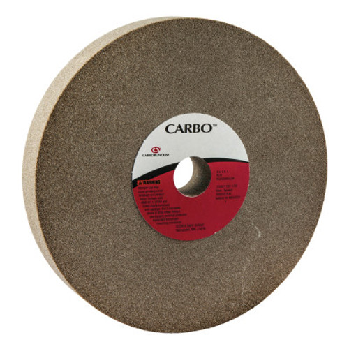 Carborundum Bench and Pedestal Wheels, Type 1, 8 in Dia., 1 in Thick, 80 Grit, M Grade, 1 EA, #66253060236