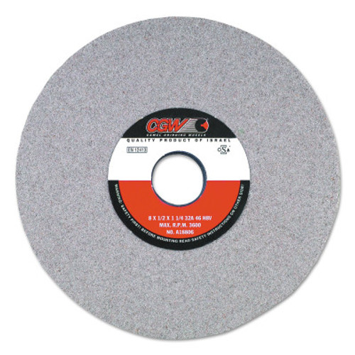 CGW Abrasives Centerless Grinding Wheels, 32A, Type 1, 12 X 1, 3" Arbor, 60, K, 2 EA, #37739