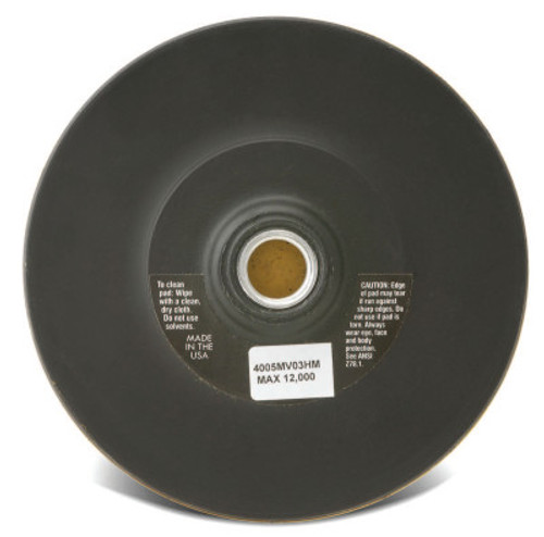 CGW Abrasives Hook and Loop Backing Pads, 4 in Diameter, 1 EA