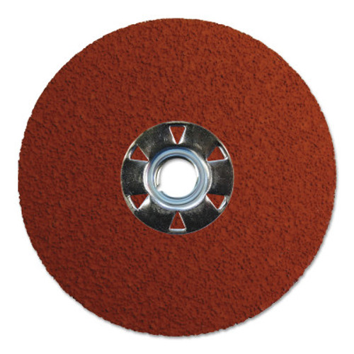 Weiler Tiger Ceramic Resin Fiber Discs, Ceramic Aluminum Oxide, 5 in Dia, 36 Grit, 25 BX, #69858