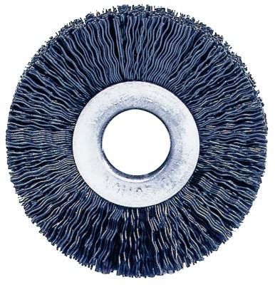 Weiler Nylon Wheel, 3 in Dia, 0.016 Bristle, 10 CTN, #17263