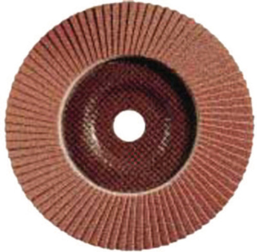 Pferd Type 27 POLIFAN SG Flap Discs, 4 1/2", 40 Grit, 7/8 Arbor, 13,300 rpm, Alum Ox, 10 EA, #62361