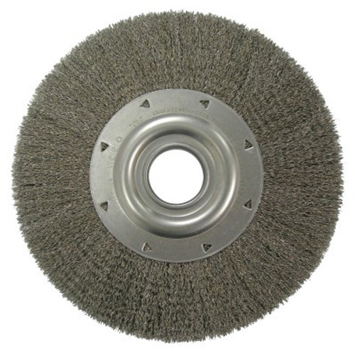 Weiler Wide-Face Crimped Wire Wheel, 12 in Dia., 3,000 rpm, 1 EA, #3220 Weiler Wide-Face Crimped Wire Wheel, 12 in Dia., 3,000 rpm, 1 EA, #3220