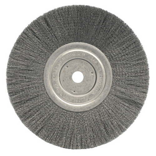 Weiler Narrow Face Crimped Wire Wheel, 8 in D x 3/4 in W, .008 in Steel Wire, 6,000 rpm, 2 EA, #1145