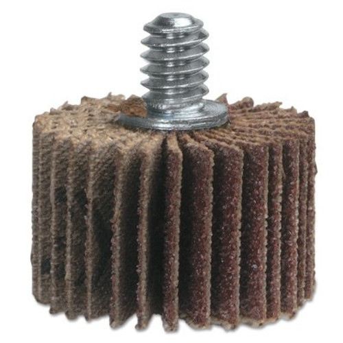 Merit Abrasives High Performance Mini Flap Wheels w/1/4"-20 Thread,1 5/8"x1",320 Grit,25,000 RPM, 1 EA, #8834132020
