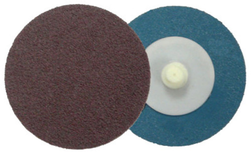 Weiler Plastic Button Style Blending Discs, Aluminum Oxide, 2 in Dia., 60 Grit, 100 PK, #60121