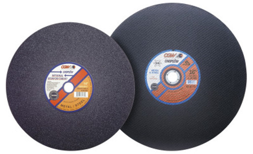 CGW Abrasives Cut-Off Wheel, Chop Saws, 14 in Dia, 3/32 in Thick, 36 Grit Alum. Oxide, 2 CS, #35685