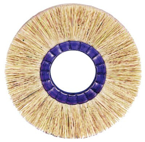 Weiler Copper Center Tampico Wheel, 6 in Diam, 2 in Arbor, 6,000 rpm, 10 CTN, #20180 Weiler Copper Center Tampico Wheel, 6 in Diam, 2 in Arbor, 6,000 rpm, 10 CTN, #20180