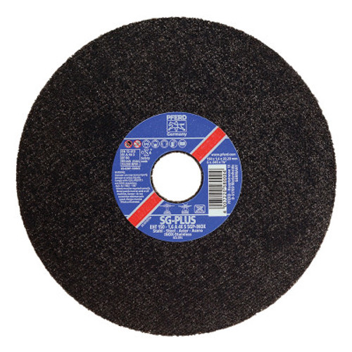 Pferd Depressed Center Cut-Off Wheel, 6 in Dia, .045 in Thick, 46 Grit Alum. Oxide, 1 EA, #69865