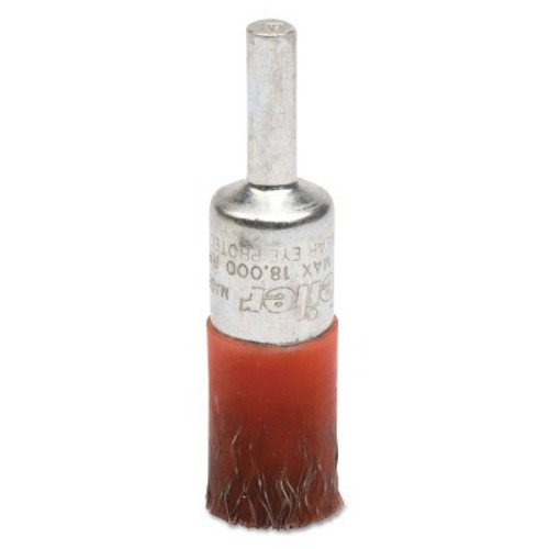 Weiler Polyflex Heavy Duty Crimped Wire Hollow End Brushes, Steel, 18000 rpm, 1/2"Dia, 10/CTN, #35535 Weiler Polyflex Heavy Duty Crimped Wire Hollow End Brushes, Steel, 18000 rpm, 1/2"Dia, 10/CTN, #35535