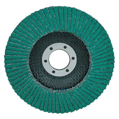 3M Flap Discs 577F, 4 1/2 in, 40 Grit,  5/8-11 Arbor, 13,300 rpm, Type 29, 10/CA, #7000144122