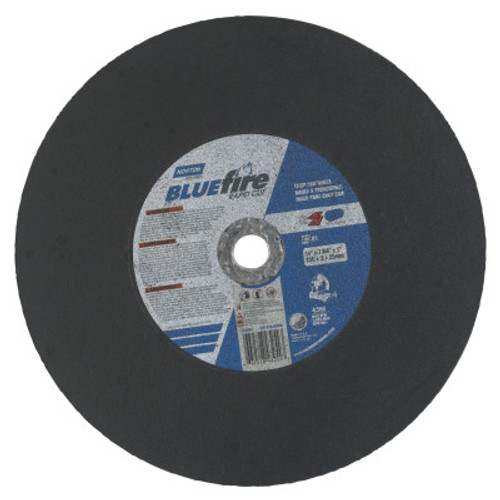 Norton BlueFire Chopsaw Cut-Off Wheel, 14 in Dia, 7/64 in Thick, Zirconia/Alum. Oxide, 10 PK, #66252843254