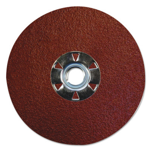 Weiler Tiger Aluminum Resin Fiber Discs, 4 1/2 in, 5/8 Arbor, 120 Grit, Aluminum Oxide, 25 BX, #60606