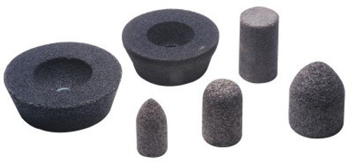 CGW Abrasives Resin Cones and Plugs, 1 1/2 in Dia, 2 1/2 in Thick, 5/8 Arbor, 24 Grit, 1 EA, #49038 CGW Abrasives Resin Cones and Plugs, 1 1/2 in Dia, 2 1/2 in Thick, 5/8 Arbor, 24 Grit, 1 EA, #49038