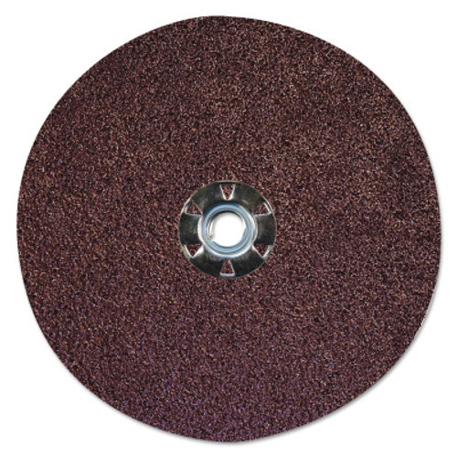 Weiler Wolverine Resin Fiber Discs, 7 in Dia, 5/8 Arbor, 24 Grit, Aluminum Oxide, 25 BX, #61521