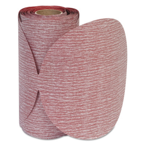 Carborundum Premier Red Aluminum Oxide Dri-Lube Paper Discs, 6 in Dia., P400 Grit, Tabbed, 100 EA, #5539518164